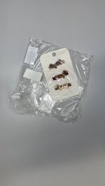 Zara НАБОР ИЗ 3 ЗАКОЛОК ДЛЯ ВОЛОС «СОБАКИ» Brown | 0441/746/700