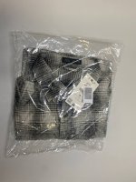 Zara РУБАШКА RELAXED FIT В КЛЕТКУ Grey | 7380/410/802