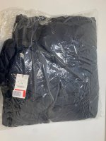 Zara Длинный пуховый пуховик с капюшоном и перчатками, водоотталкивающий Black | 4749/815/800