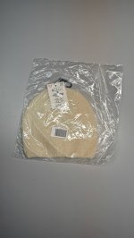 Zara Вязаная шапка с вышивкой цветов Ecru | 3739/260