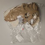 Zara САНДАЛИИ С ДВОЙНЫМ РЕМЕШКОМ ИЗ СПИЛКА Sand Brown | 2601/610/107