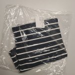 Zara Вязаная футболка из вискозного микса striped | 0304/406/104