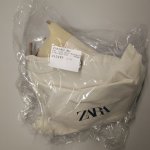 Zara ПРЯМОУГОЛЬНАЯ СУМКА ИЗ ИСКУССТВЕННОГО МЕХА Beige | 6708/610/716