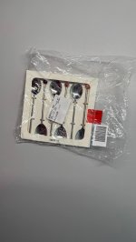 Zara Набор цветных стальных чайных ложек (набор из 6 штук) Silver | 3288/304/808