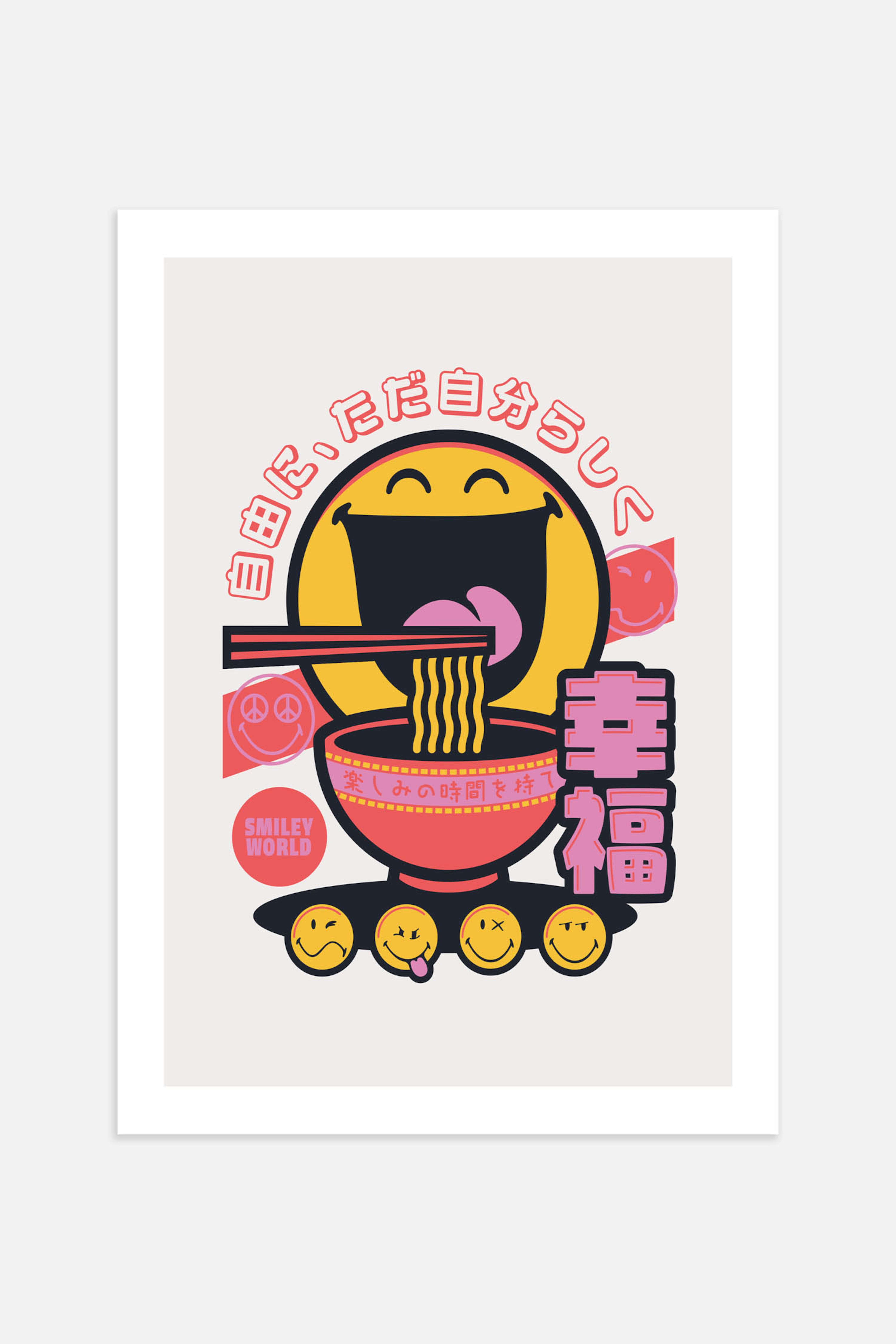 Плакат happy ramen
