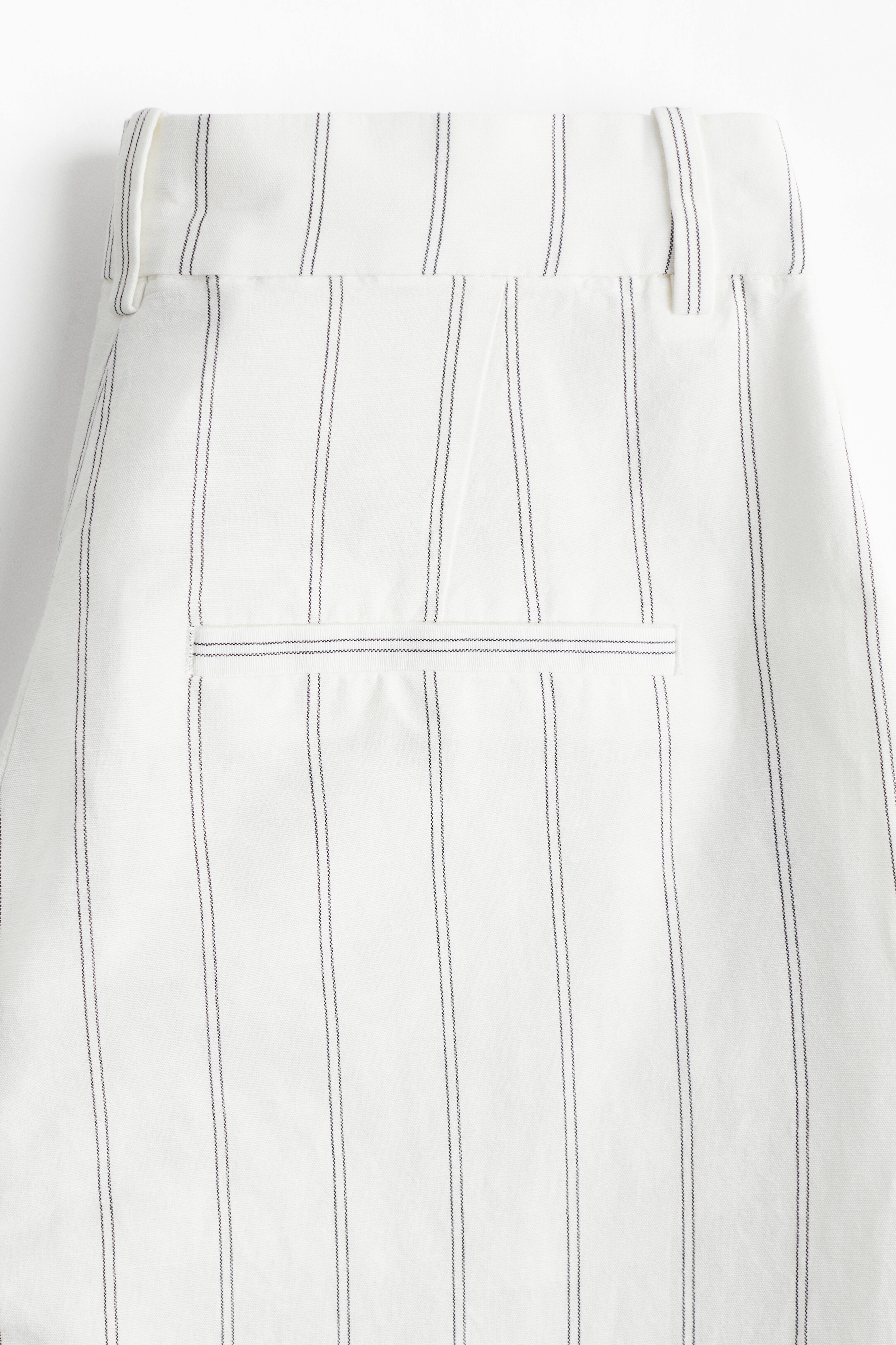 Широкие брюки из смеси льна