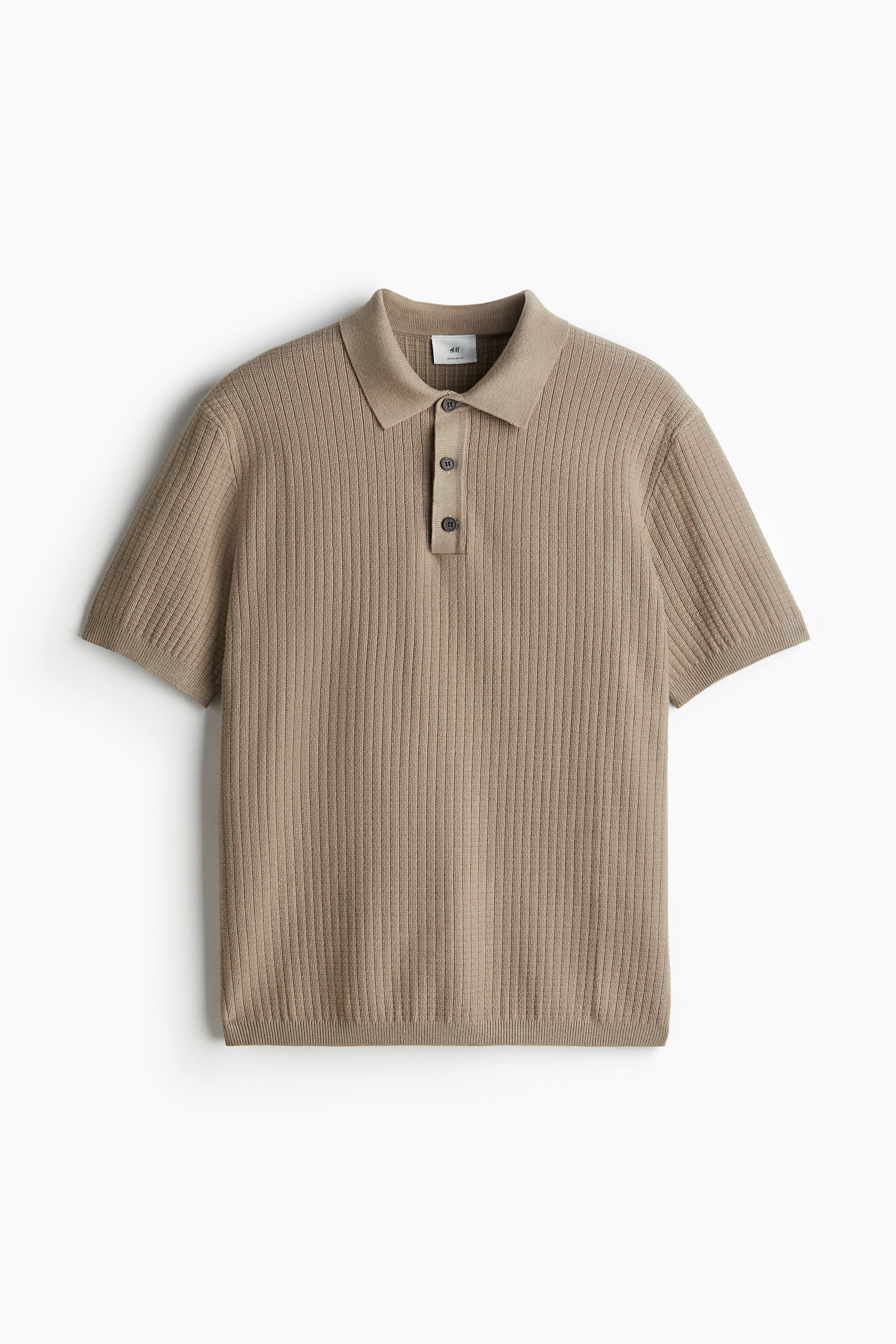 Поло из мягкой вязаной ткани regular fit