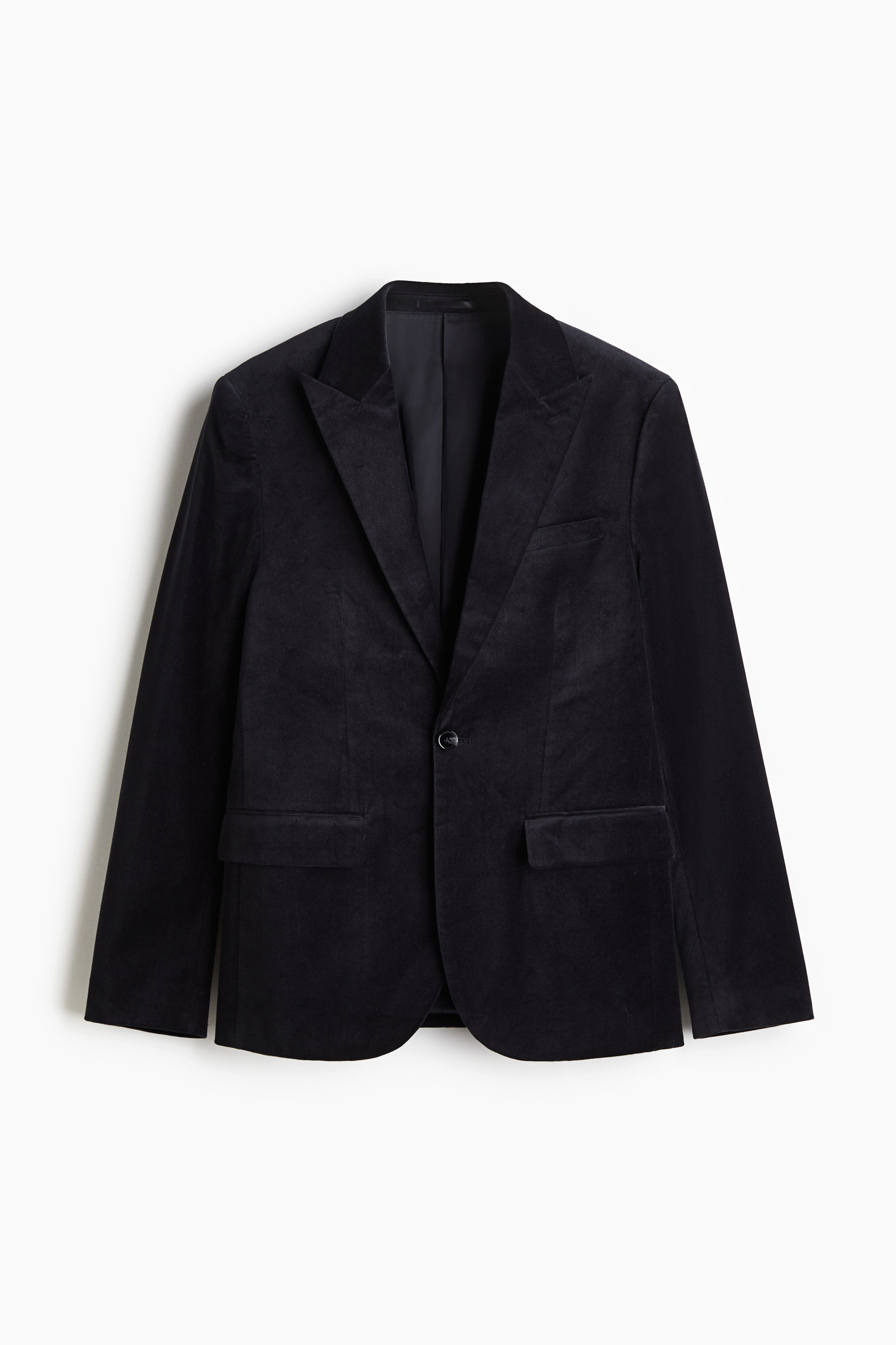 Узкий пиджак из мягкого бархата slim fit