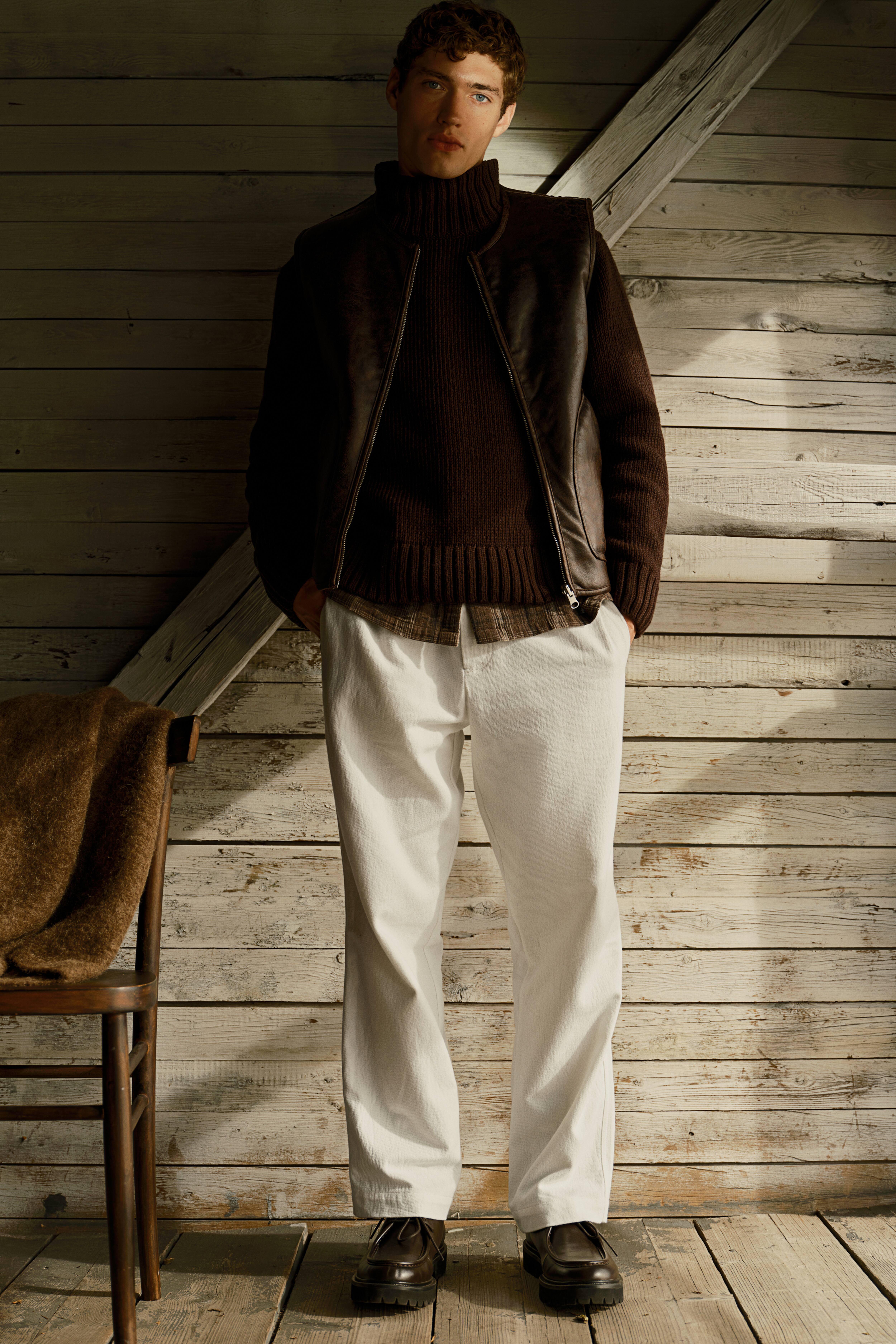 Брюки relaxed fit из шерсти