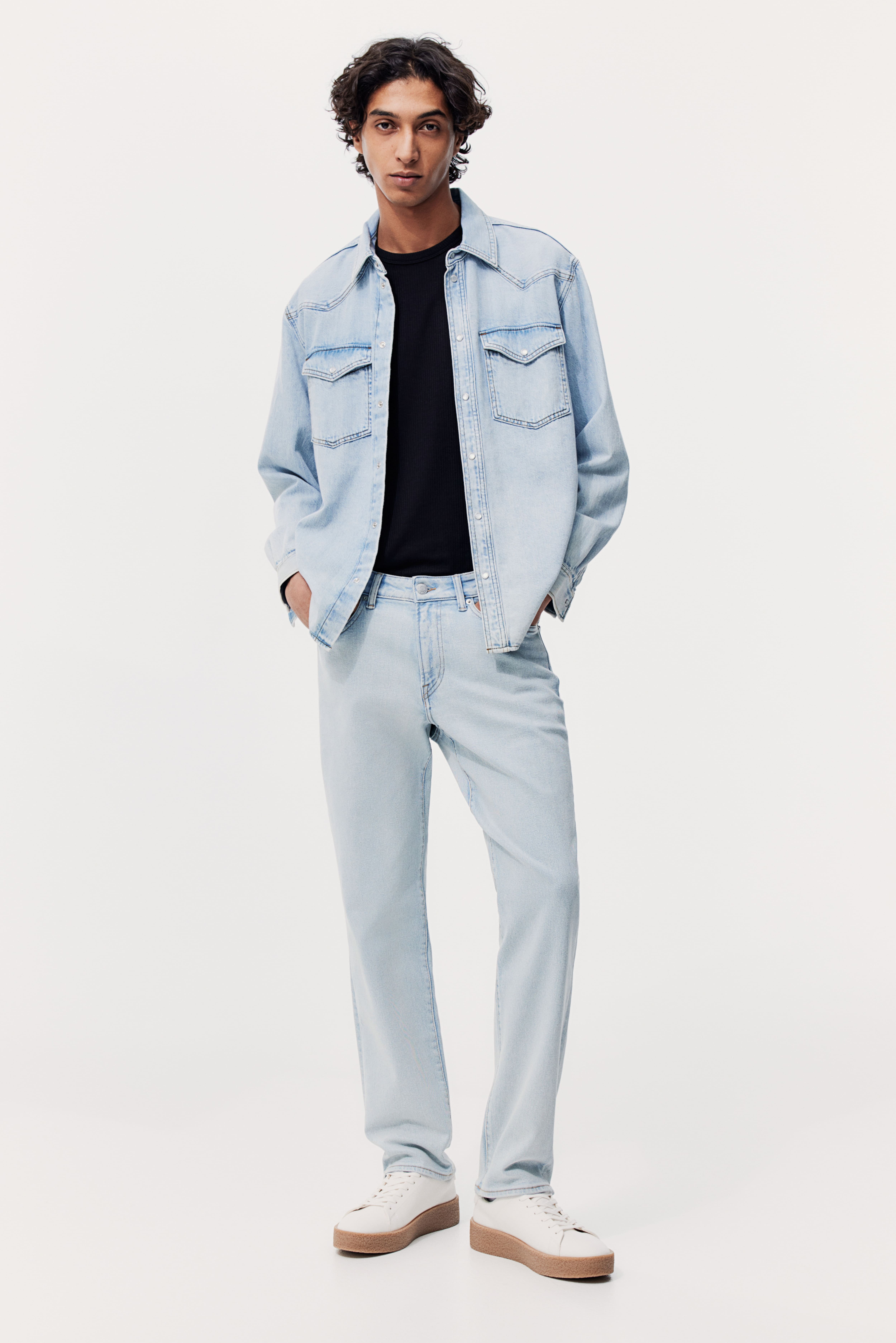 Прямые джинсы regular h&m