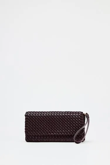 Zara Сумка с плетеным узором купить с доставкой.