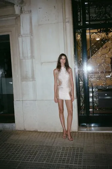 Мини-юбка с бахромой