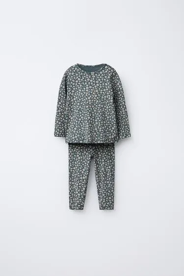 FLORAL T-SHIRT AND LEGGINGS SET