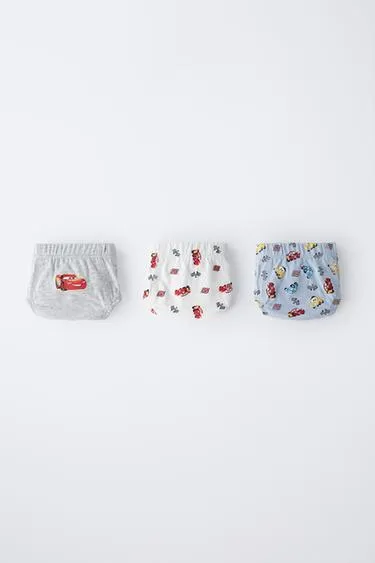 2-6 лет/набор из трех трусов с принтом CARS © DISNEY