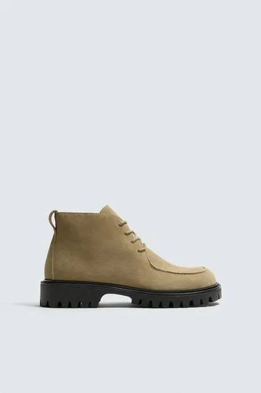 Кожаные ботинки