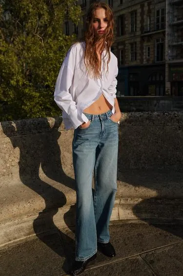 Джинсы Z.03 REGULAR FIT с высокой талией макси длины