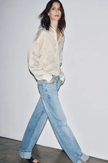 Джинсы ZW COLLECTION BAGGY с низкой посадкой