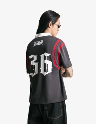 Zara Поло с короткими рукавами и принтом купить с доставкой.