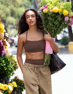 Zara Топ из быстросохнущей дышащей ткани на бретелях