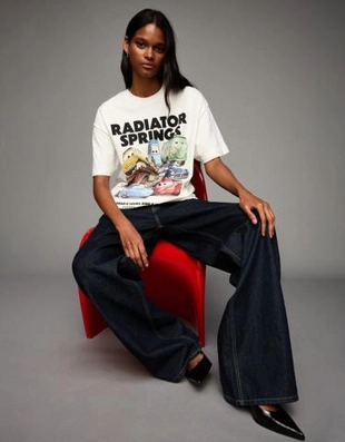 Zara Футболка с принтом «тачки»