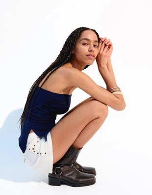 Zara Топ бандо со сборками