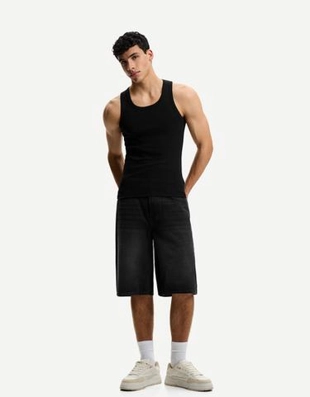 Zara Джинсовые шорты свободного кроя