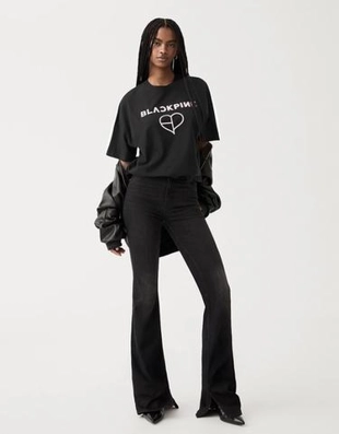 Zara Футболка с короткими рукавами BLACK PINK