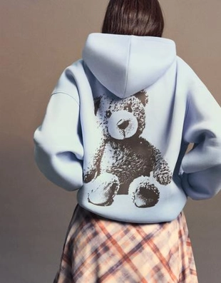 Zara Худи с принтом