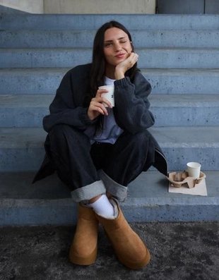 Zara Ботинки на платформе с подкладкой из искусственного меха