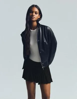 Мини-юбка с рельефным узором из ткани с металлизированной нитью- Заказать в России