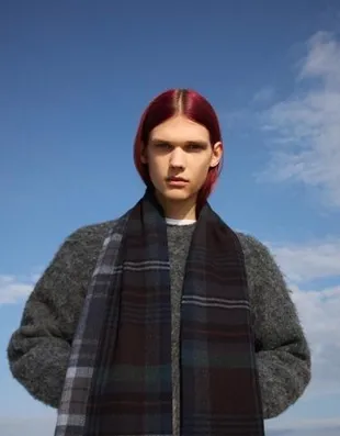 Шарф в клетку