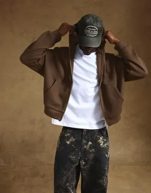 Рифленая толстовка на молнии