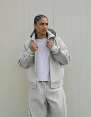 Zara Толстовка на молнии из ткани