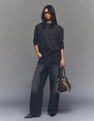 Джемпер с подплечниками