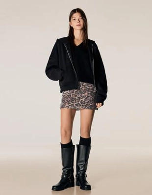 Zara Мини-юбка с пайетками