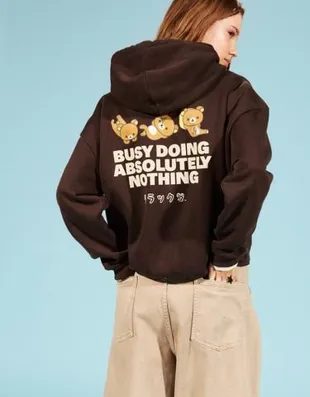 Худи RILAKKUMA с капюшоном и принтом- Заказать в России