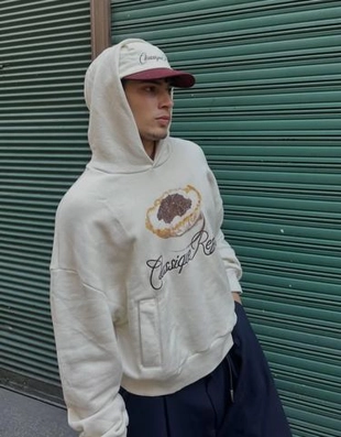 Zara Худи с капюшоном, принтом и вышивкой