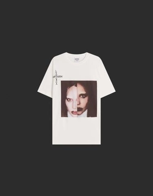 Zara Футболка LADY GAGA с короткими рукавами и принтом