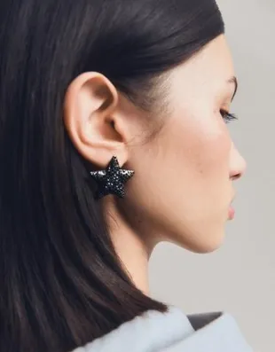 Блестящие серьги-звезды- Заказать в России