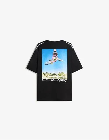 Футболка с короткими рукавами и принтом JT RACING- Заказать в России