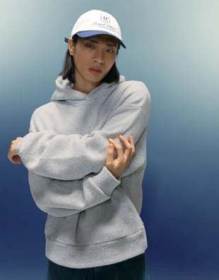 Zara Худи с капюшоном и принтом