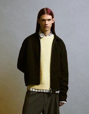 Zara Куртка-рубашка приталенного кроя на молнии