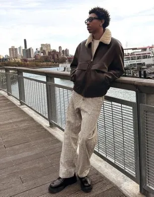 Брюки BARREL с принтом- Заказать в России