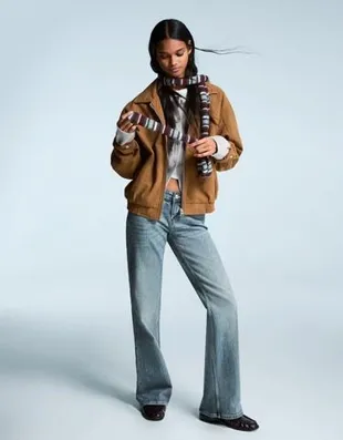 Удлиненный шарф в полоску