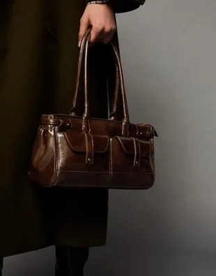 Сумка на плечо с карманами