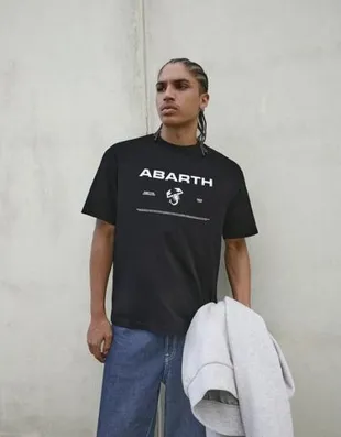 Футболка RACING ABARTH с короткими рукавами и принтом