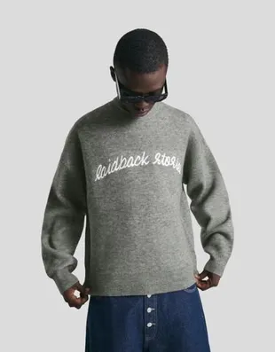 Свитер с вышивкой иллюстрации из жаккарда- Заказать в России