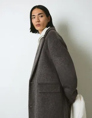 Пальто с эффектом начеса