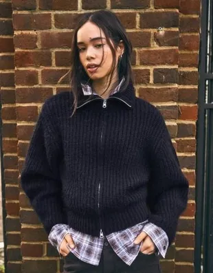 Куртка денимовая с поясом- Заказать в России