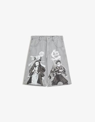 Zara Шорты-бермуды с принтом DEMON SLAYER